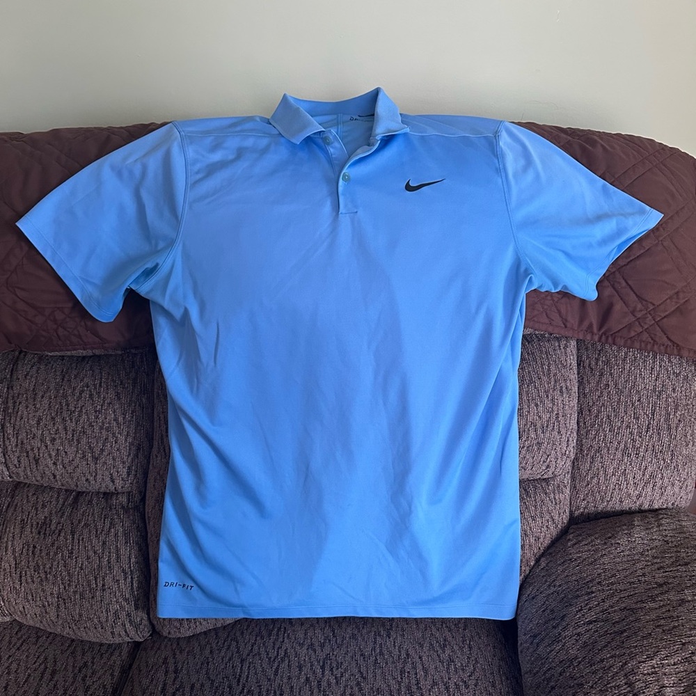 Nike Men's Blue Polo Shirt
